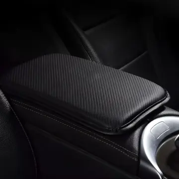 Universal Carbon Fiber Leather Armrest Pad – Waterproof Car Elbow Support Cushion
