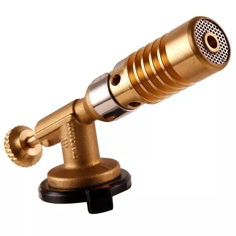 Versatile Gas Torch with Auto-Ignition for Cooking, Camping, and Soldering