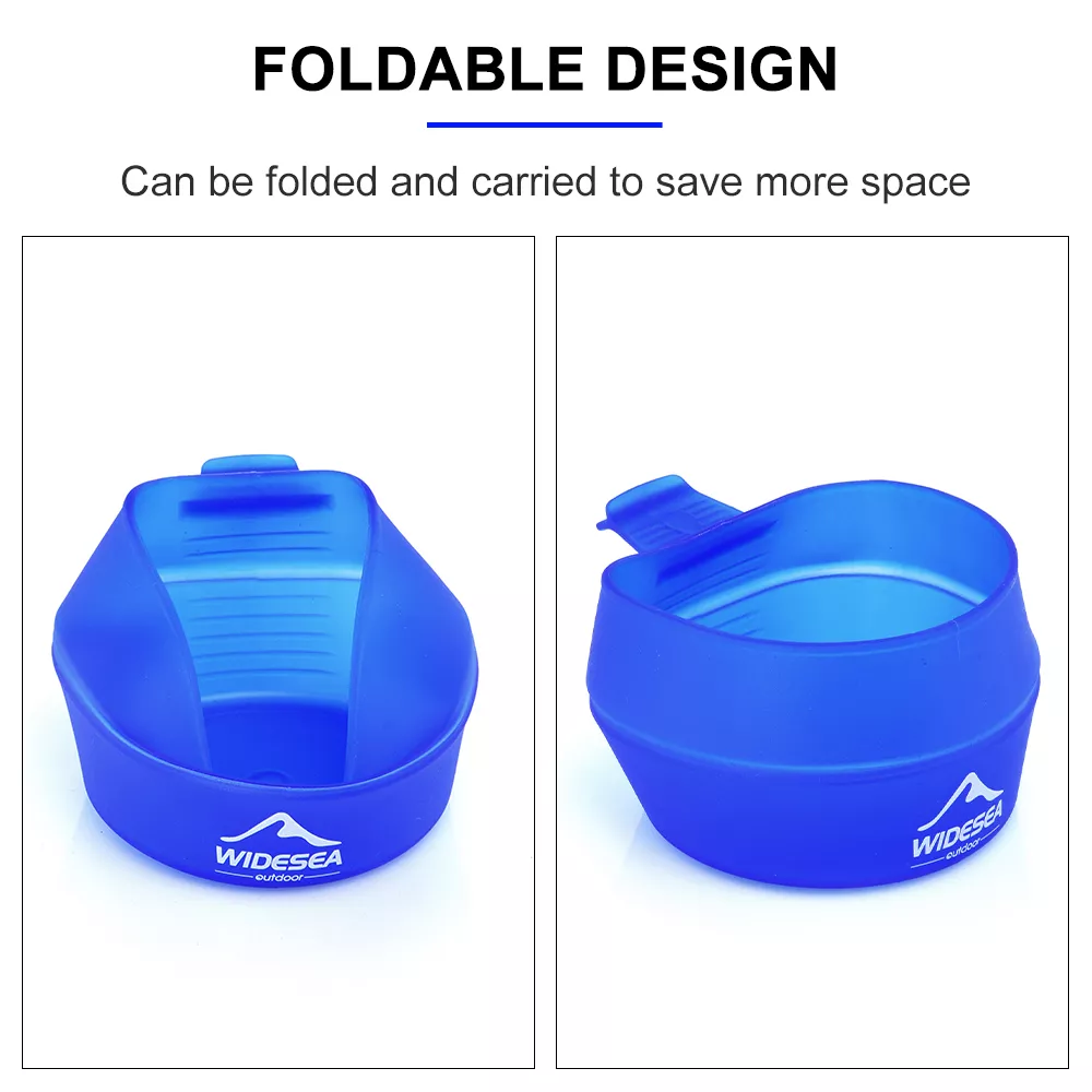 250ml Portable Folding Outdoor Cup with Handle for Camping and Hiking - Image 4