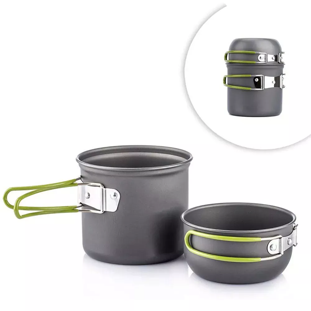 Portable Camping Cookware Set: Lightweight Pots and Tableware - Image 6