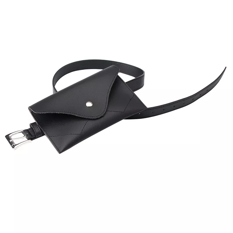 Women's Punk Geometric Belt with Bag - Image 6