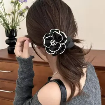 Elegant Vintage Camellia Handmade Hair Ties Headband for Women - Stylish Hair Accessories