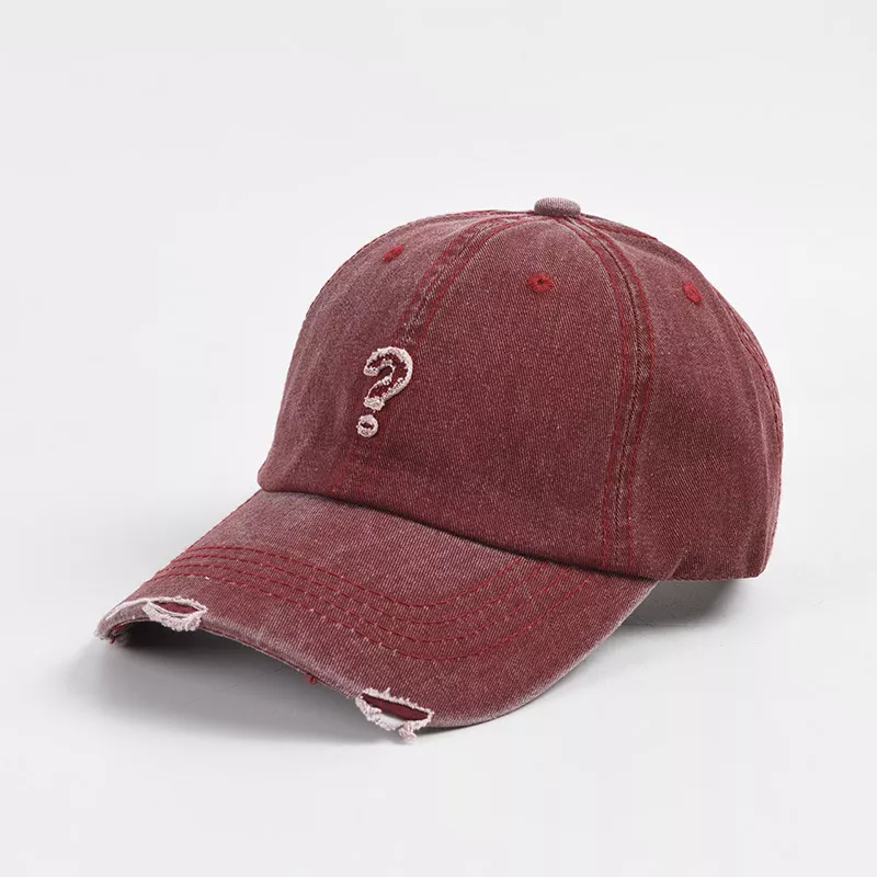 Comfortable Denim Question Mark Baseball Cap - Casual Cotton Hat - Image 2