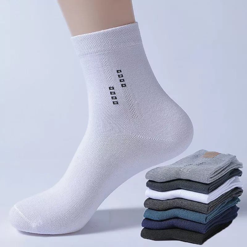 5 Pairs Men's Breathable High-Elastic Sports Socks - Image 4
