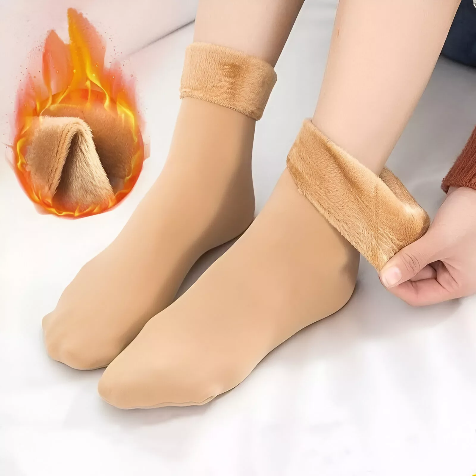 Women's Winter Warm Velvet Wool Cashmere Socks - Image 3