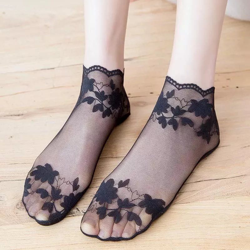 Women's Transparent Lace Low-Cut Summer Socks