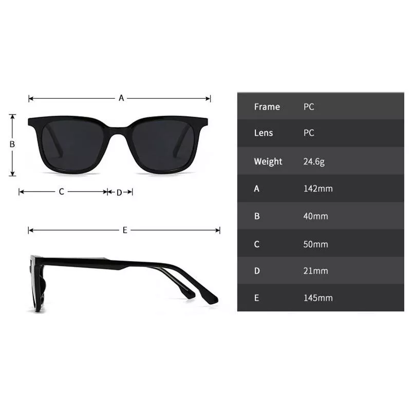 Retro Square Polarized Sunglasses for Men – UV400 Protection, Stylish Outdoor Shades - Image 6