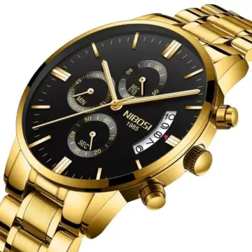 Luxury Men's Quartz Wristwatch - Waterproof Chronograph, Casual & Dress Watch