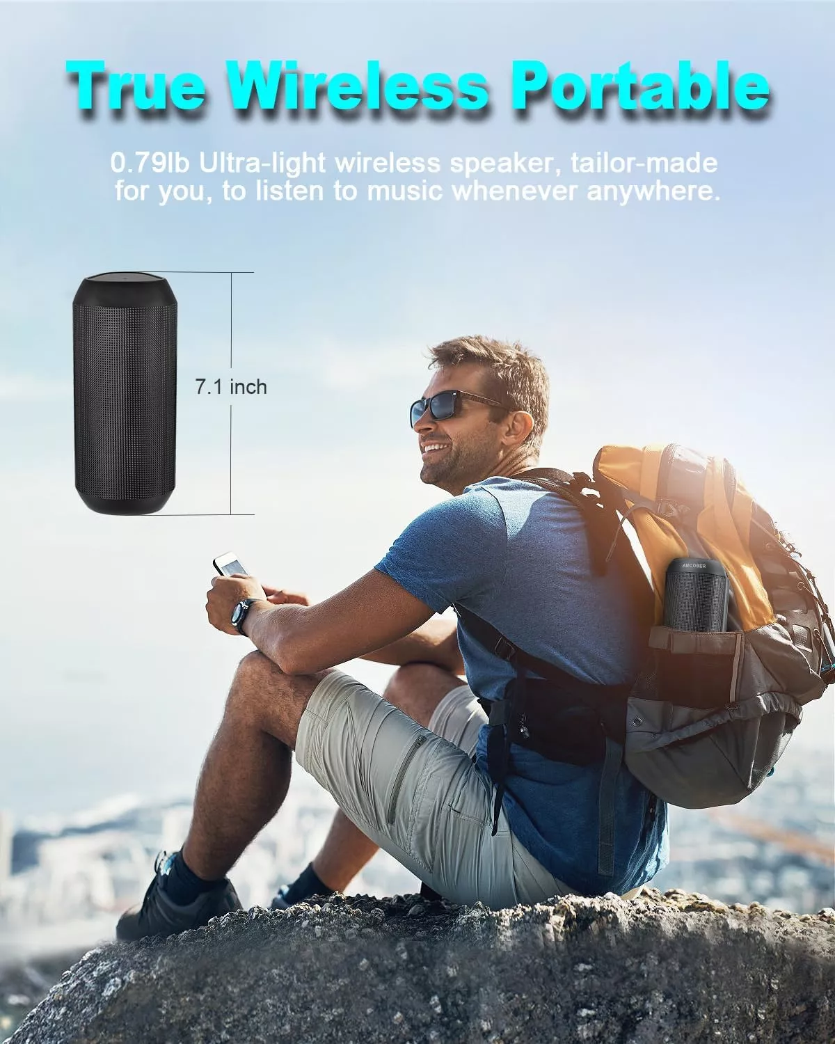 Waterproof Bluetooth Speaker with LED Lights and Surround Stereo Sound - Image 4