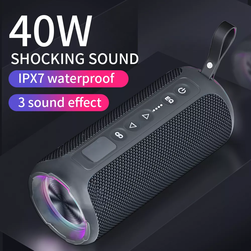 40W High-Power Bluetooth Speaker with 3D Stereo Bass & IPX7 Waterproof - Image 2