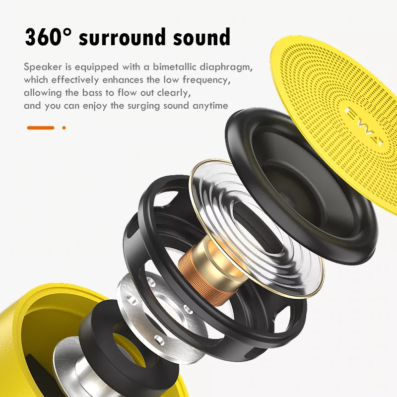 Portable Wireless Bluetooth Speaker 5.0 – Mini Metal Bass with Long Playtime - Image 3