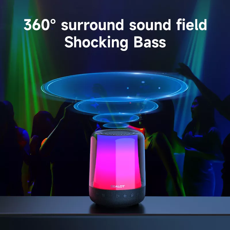Portable Bluetooth Speaker with RGB Lights - Image 4