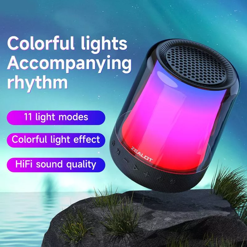 Portable Bluetooth Speaker with RGB Lights - Image 2