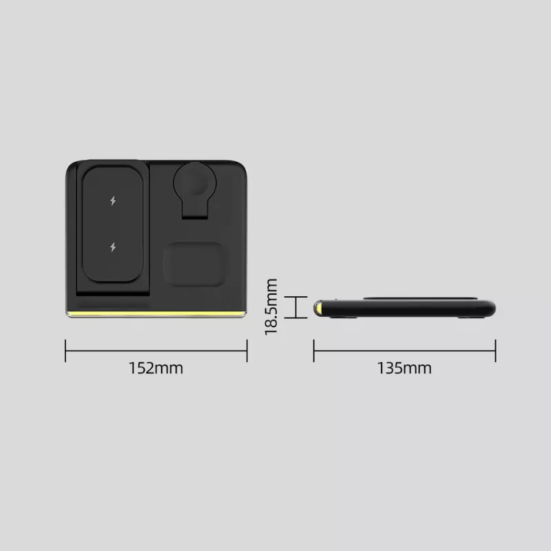 4-in-1 Foldable Wireless Charger for iPhone, Apple Watch, Galaxy Watch - Image 7