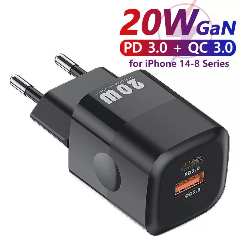 20W GaN USB-C PD Fast Charger with Dual Ports - Image 7