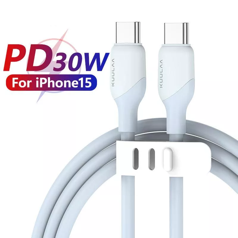 USB C to USB C 30W Fast Charging Cable for Phones and Devices - Image 7