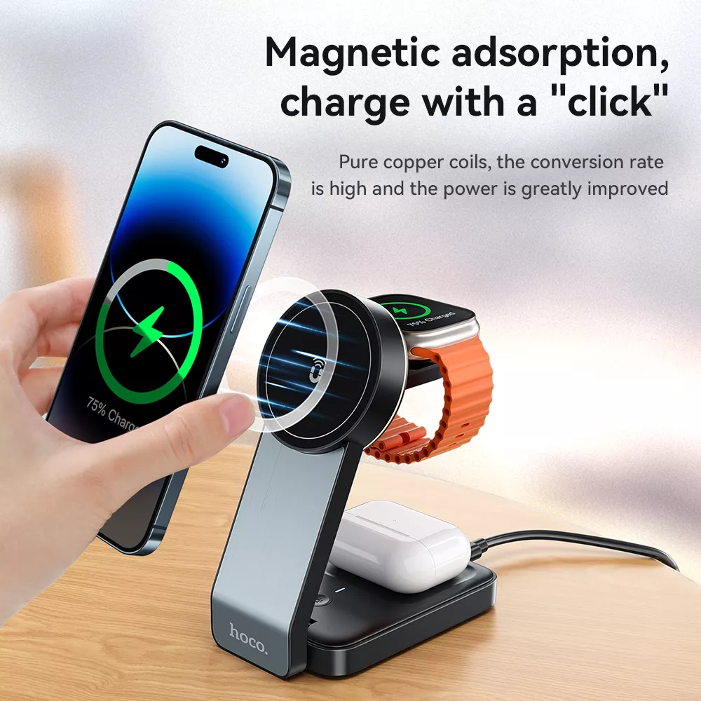 3-in-1 Magnetic Wireless Charger Stand - Image 5