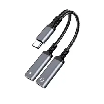 60W PD 2-in-1 USB-C Splitter Adapter for Audio & Fast Charging