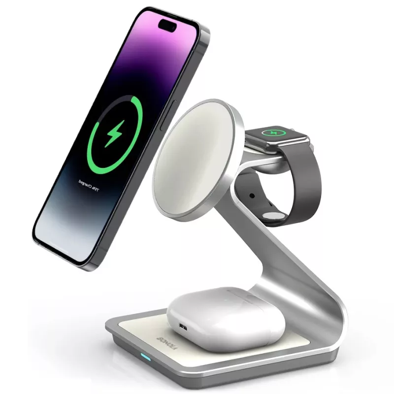 3-in-1 Magnetic Wireless Charging Station