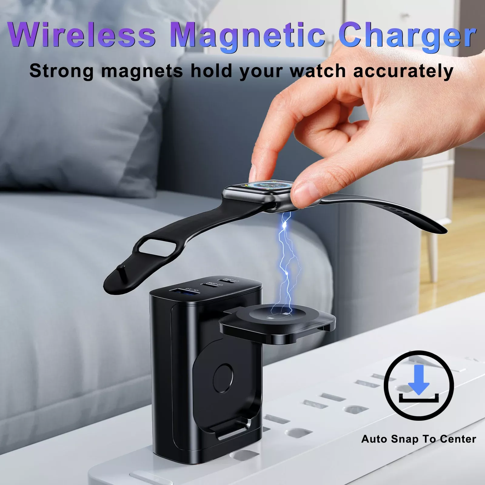 3-in-1 Multifunctional Magnetic Wireless Charger with Type-C Port - Image 4