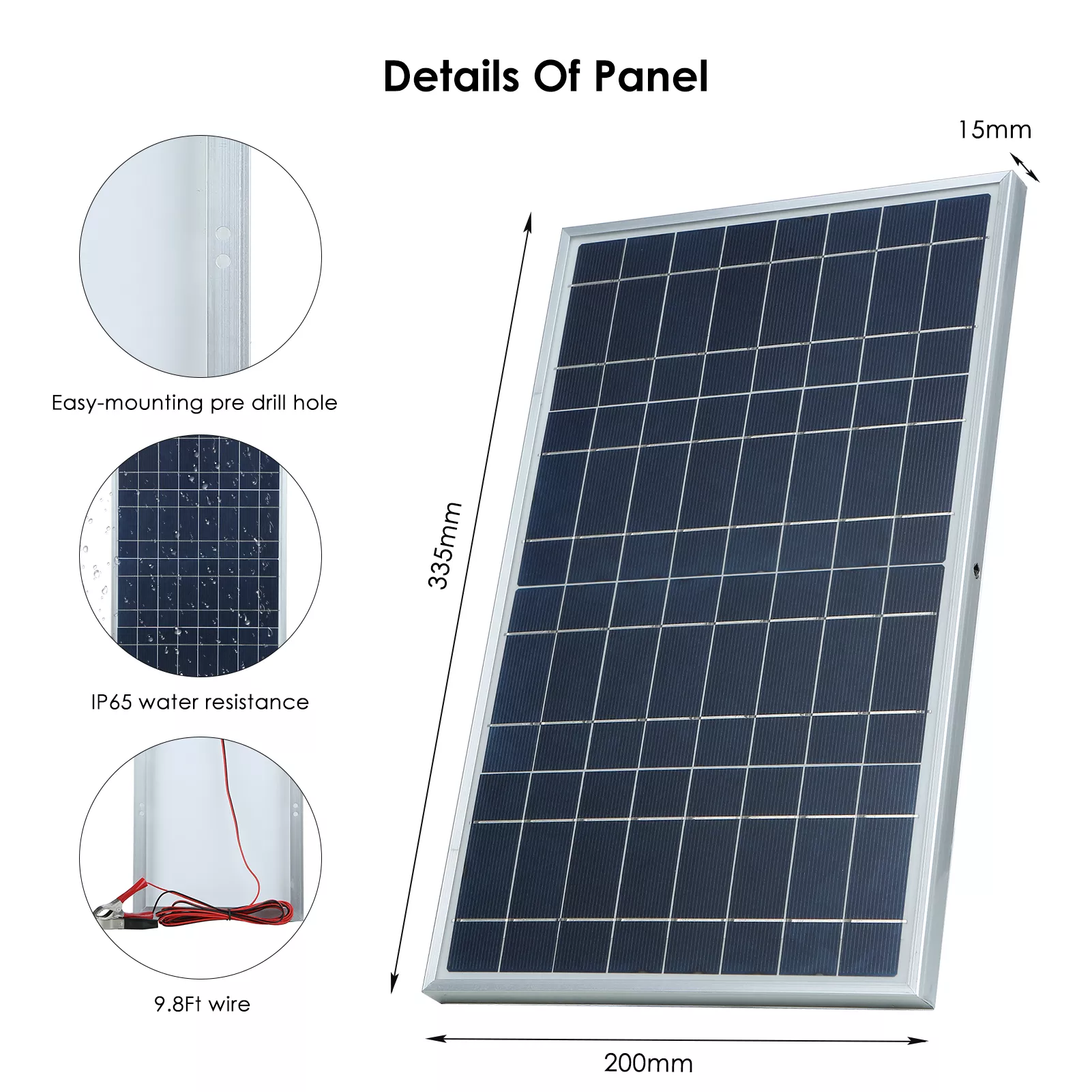 300W 12V Solar Panel Kit - Portable Outdoor Solar Generator for Home & Emergency Charging - Image 5