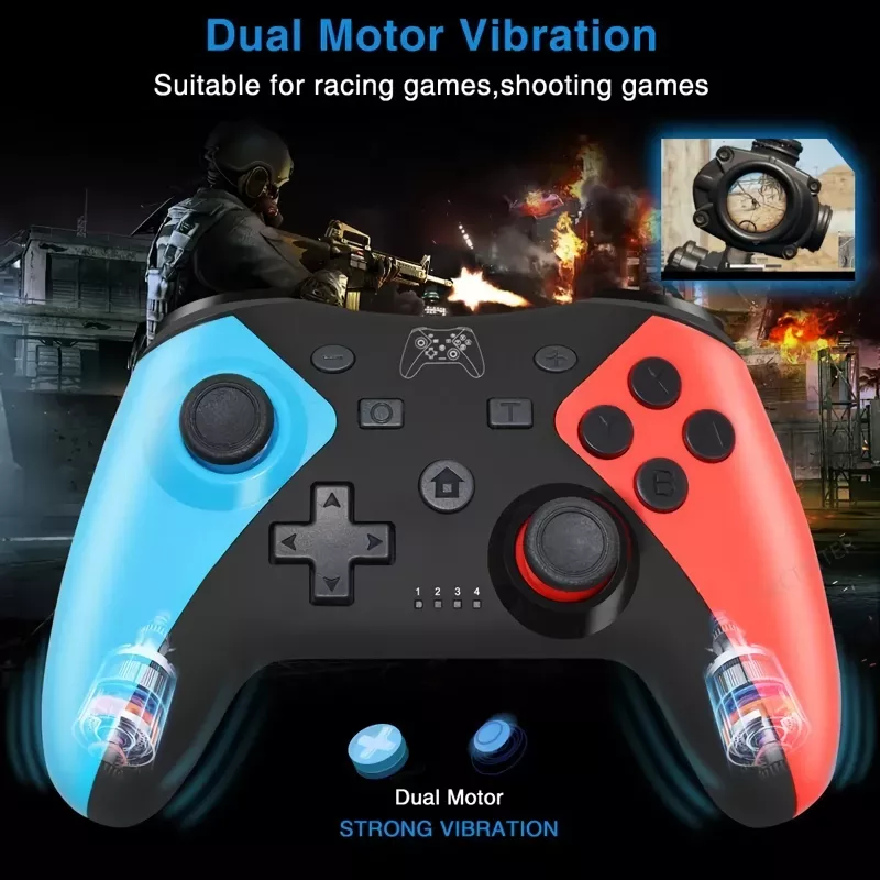 Wireless RGB Bluetooth Game Controller for Nintendo Switch, PC, Android, iOS - Image 2