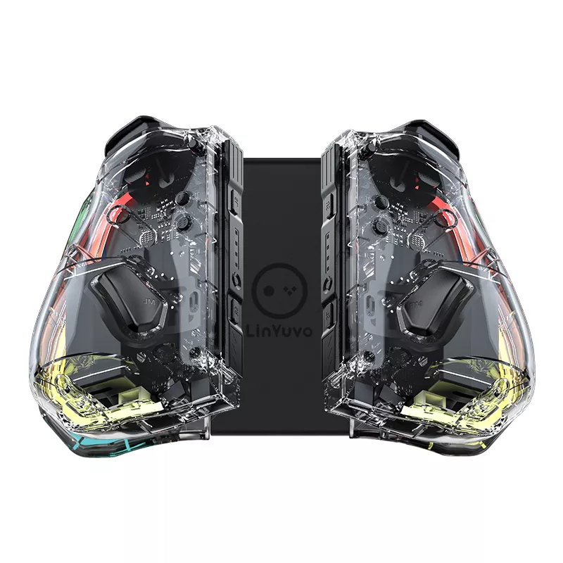 Transparent Wireless Joypad with 8 Color LED for Nintendo Switch & Lite - Image 7