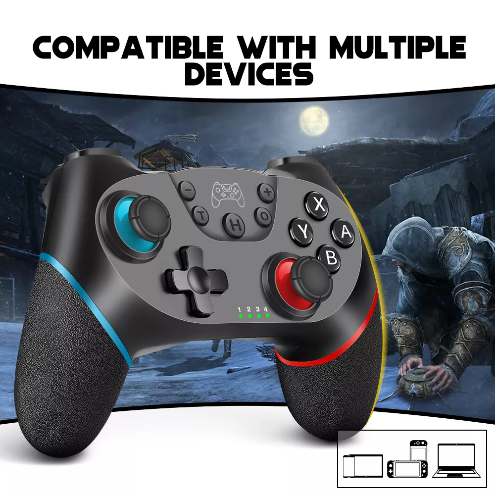 Wireless Controller for Switch with 6-Axis, Turbo, and Ergonomic Gamepad Design - Image 6