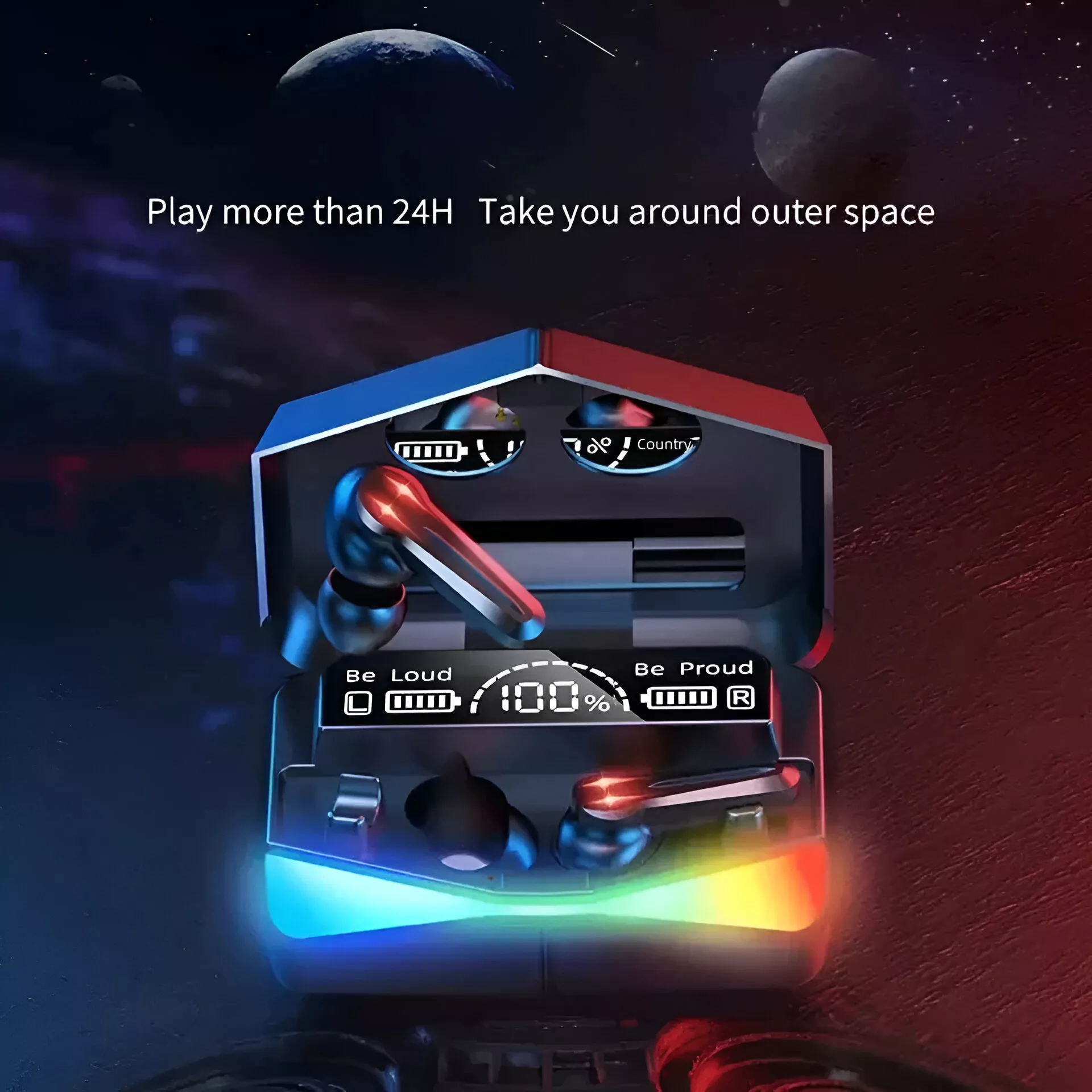 M28 TWS Bluetooth Earphones with Touch Control, Noise Reduction, and Waterproof Design - Image 3