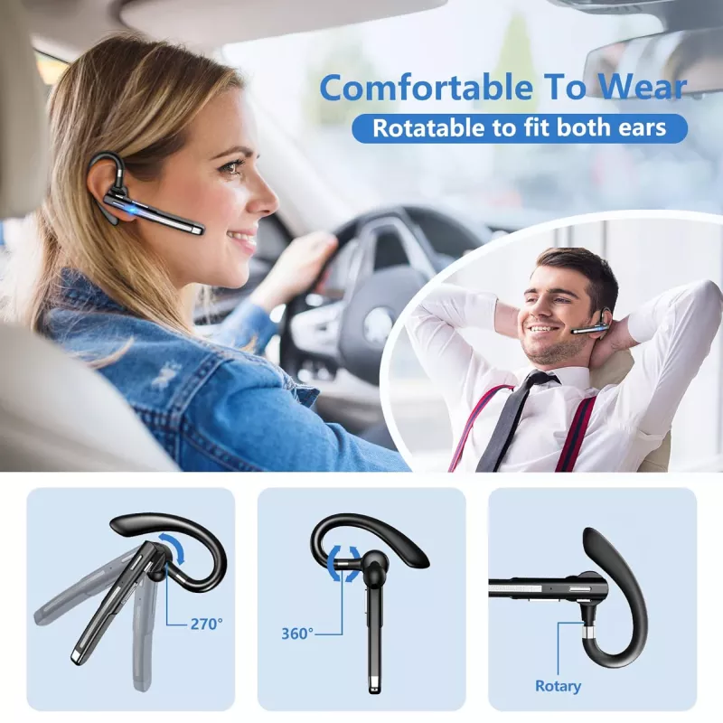 Bluetooth Sports Headset with Noise Cancellation and Waterproof Design - Image 2