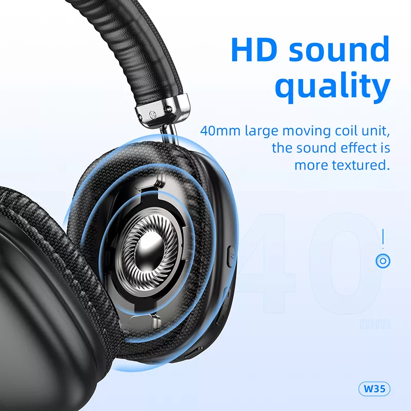 Wireless Bluetooth Headphones, Foldable HIFI Stereo Headset with Mic - Image 4