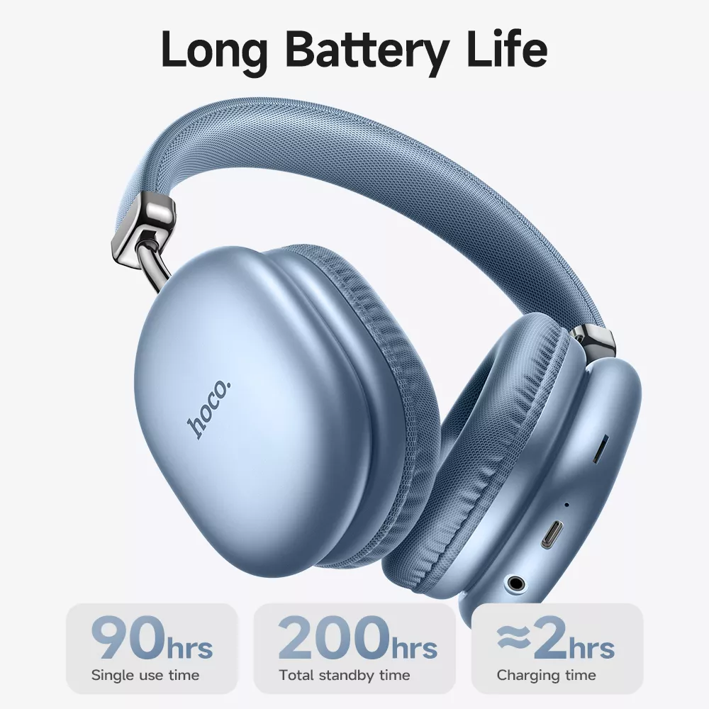 Wireless Bluetooth Headphones with HIFI Stereo Sound, 90 Hours Battery Life & Foldable Design - Image 4