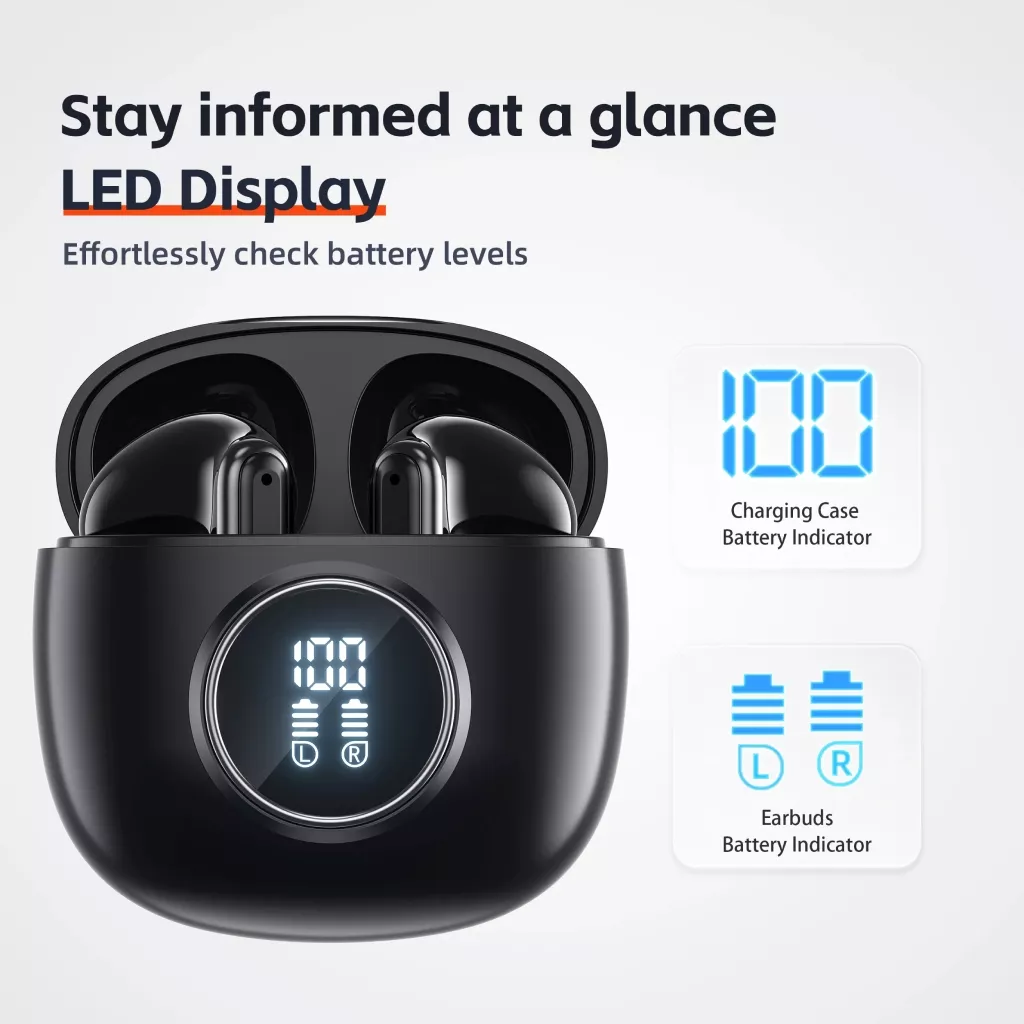 Wireless Bluetooth Earphones with HD Microphone & 60ms Low Latency - Image 3