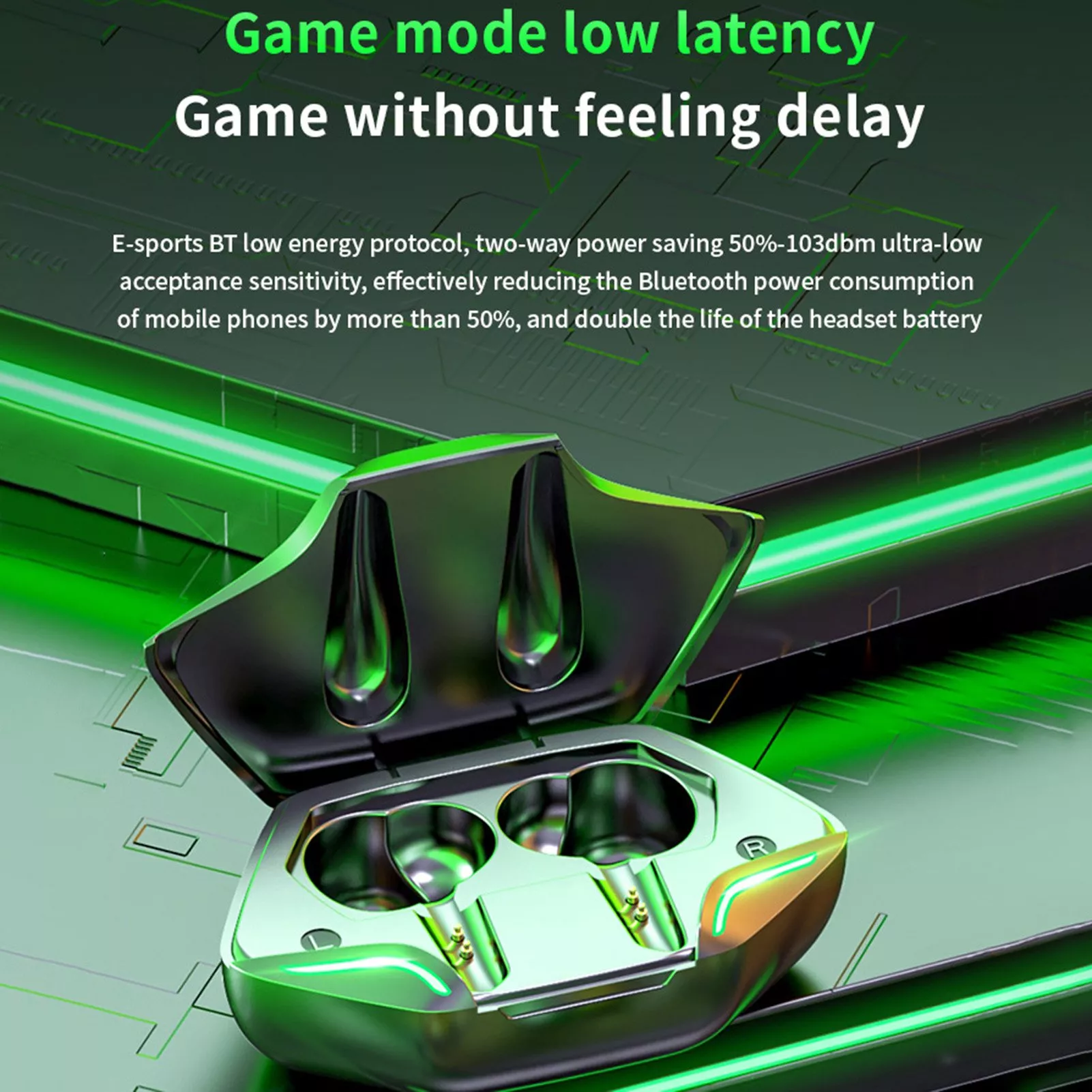 Wireless Bluetooth Gaming Headphones with Microphone & High Fidelity Bass - Image 4