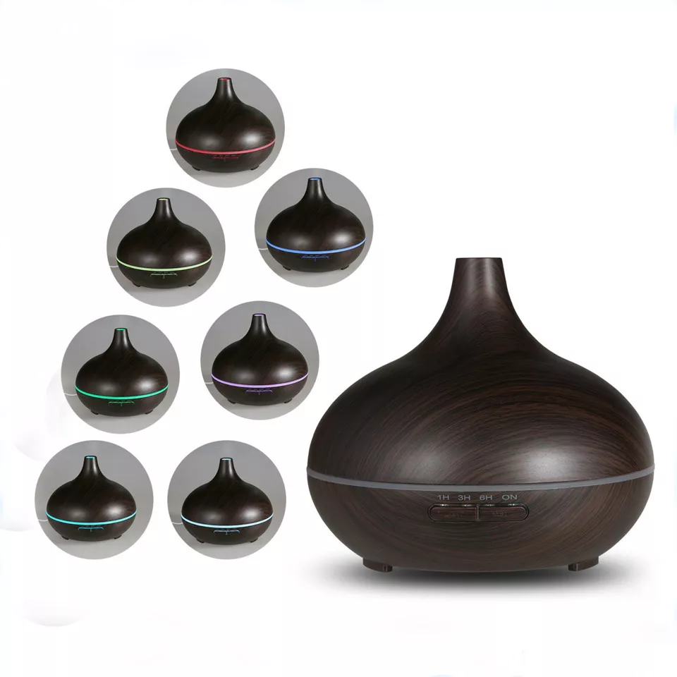 300ml Essential Oil Diffuser and Humidifier with Ultrasonic Mist and LED Light - Image 5