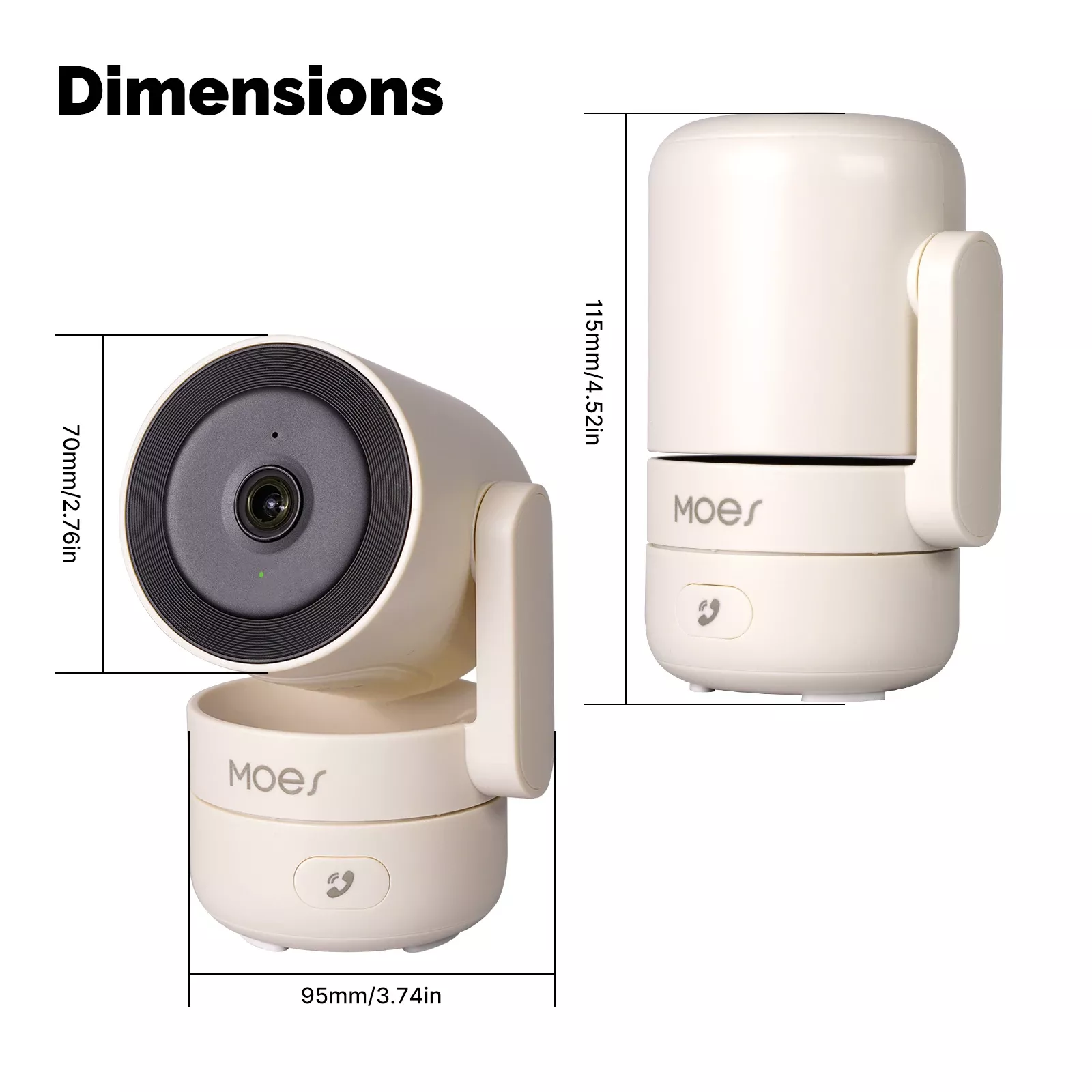 WiFi Smart Indoor Security Camera, 4MP HD, Night Vision, Pan/Tilt Motion Detection - Image 7