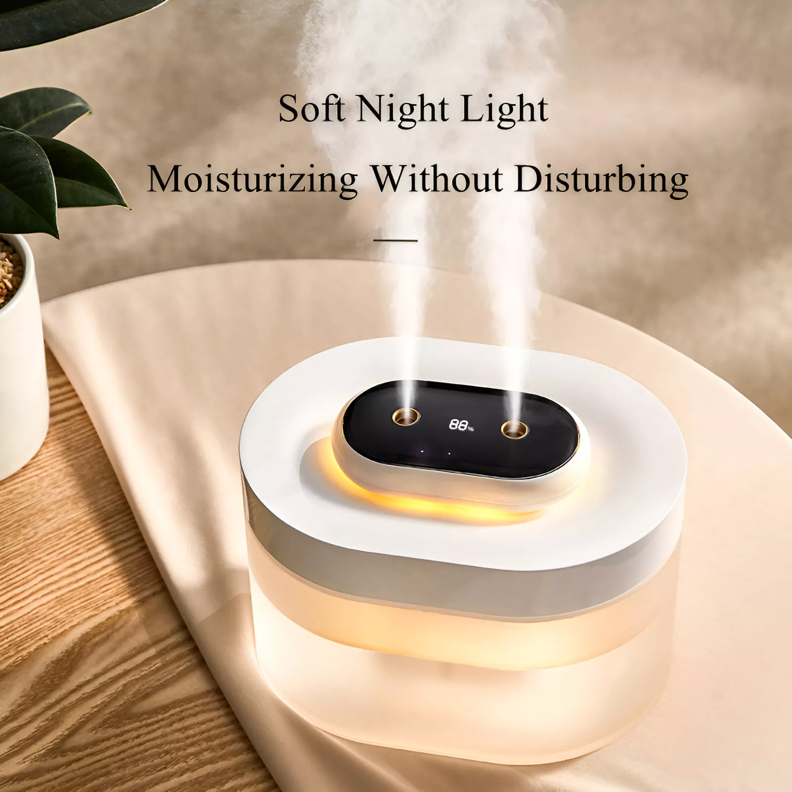 300ml Essential Oil Diffuser and Humidifier with Ultrasonic Mist and LED Light - Image 4