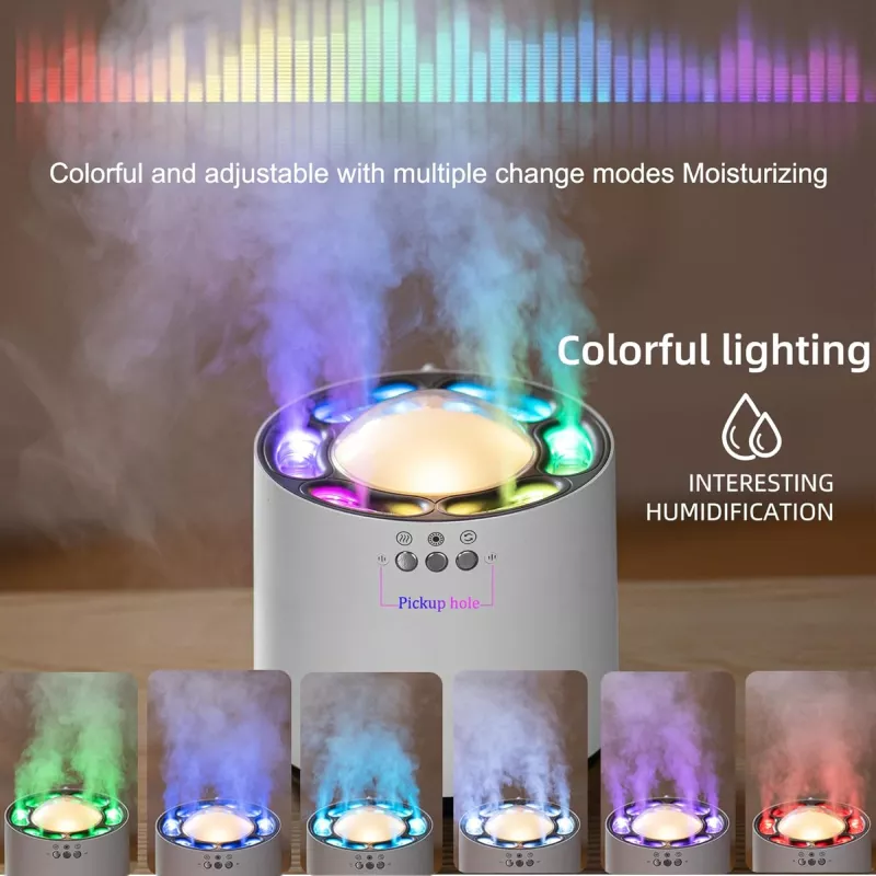 800ML Ultrasonic Air Humidifier with LED Light - Image 5