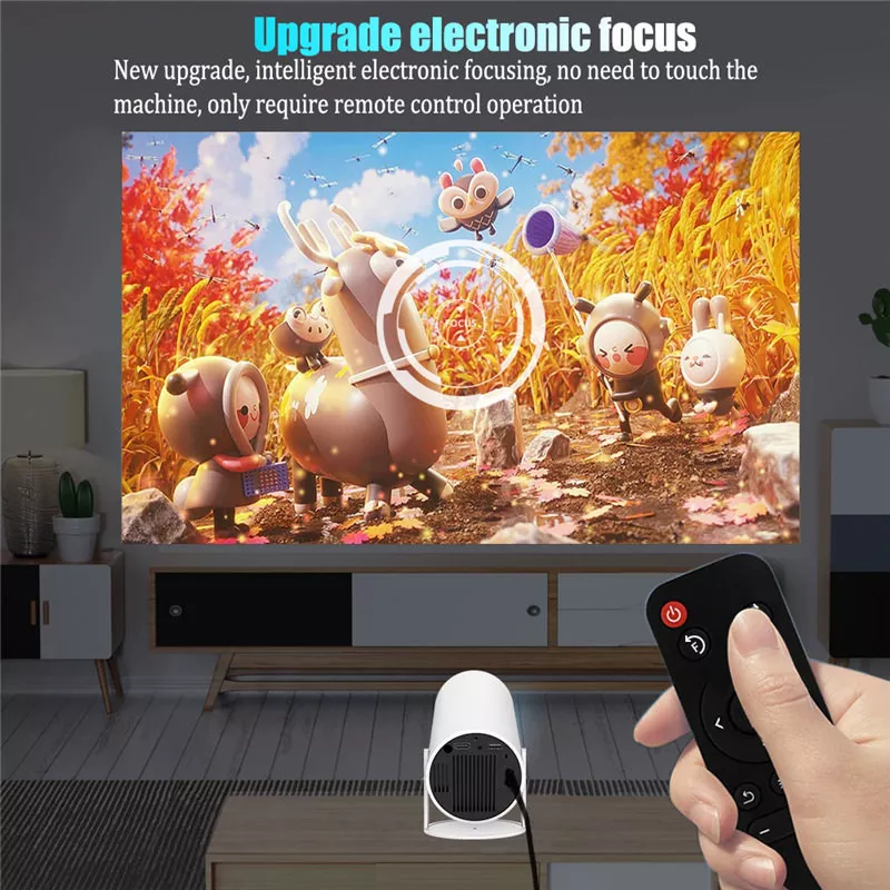 4K Portable HD Projector with Android, 720P Resolution, WiFi, and Bluetooth - Image 3