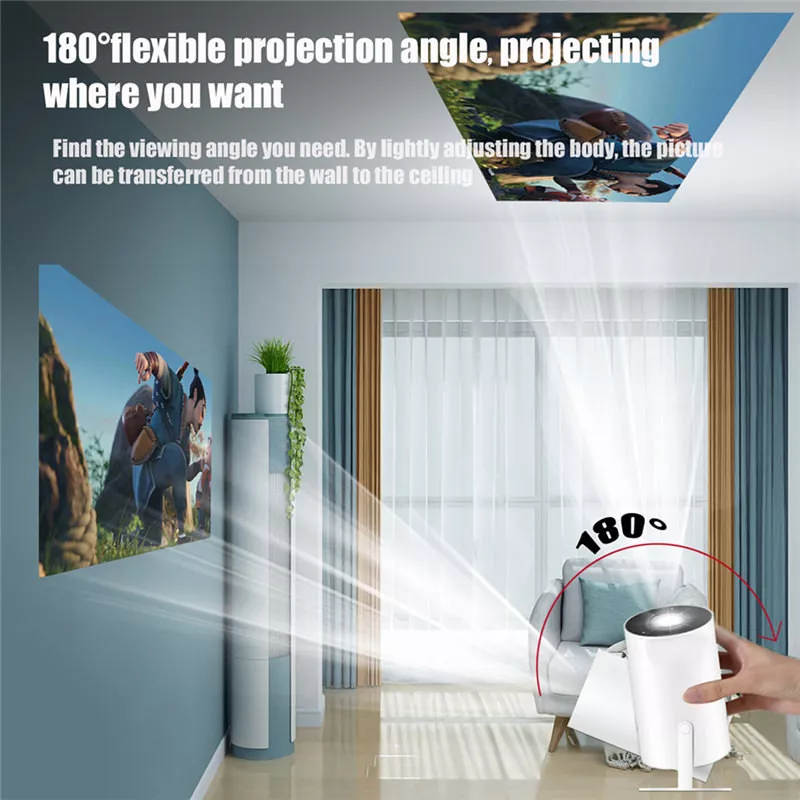 4K Portable HD Projector with Android, 720P Resolution, WiFi, and Bluetooth - Image 7