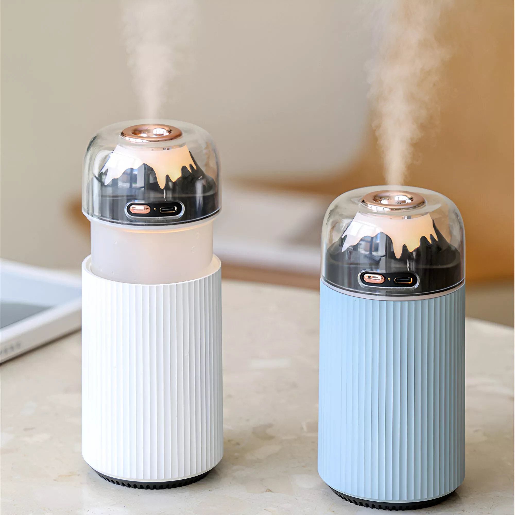 300ML Wireless Portable Air Humidifier with LED Light - Image 2