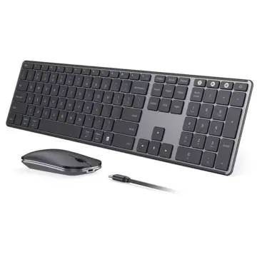 Wireless Bluetooth Keyboard and Mouse Combo with Multi-Device Connectivity
