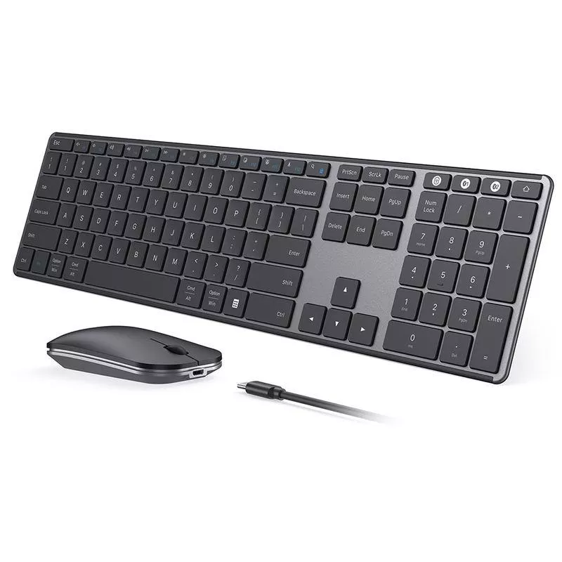 Wireless Bluetooth Keyboard and Mouse Combo with Multi-Device Connectivity