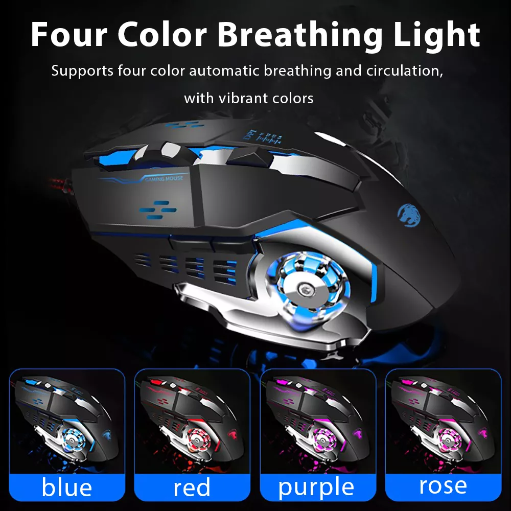 Wired Gaming and Office Mouse with Adjustable DPI and RGB Lightin - Image 7
