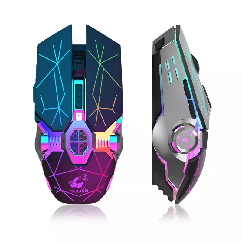 Wireless Gaming Mouse with Rechargeable Battery, RGB Lights, Adjustable DPI - Image 6