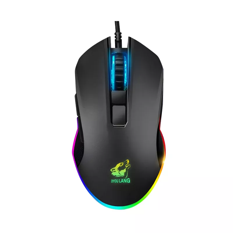 Wired Gaming Mouse with RGB Backlight, Adjustable DPI, 6 Buttons