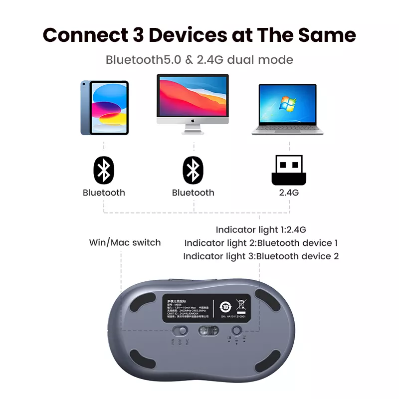 Wireless Ergonomic Silent Bluetooth Mouse - Image 4