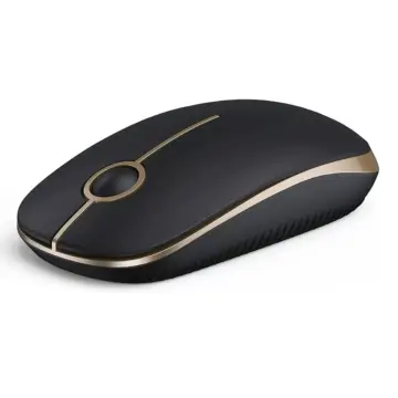 2.4G Slim Wireless Mouse with Nano Receiver - Portable & Noiseless for PC/Laptop