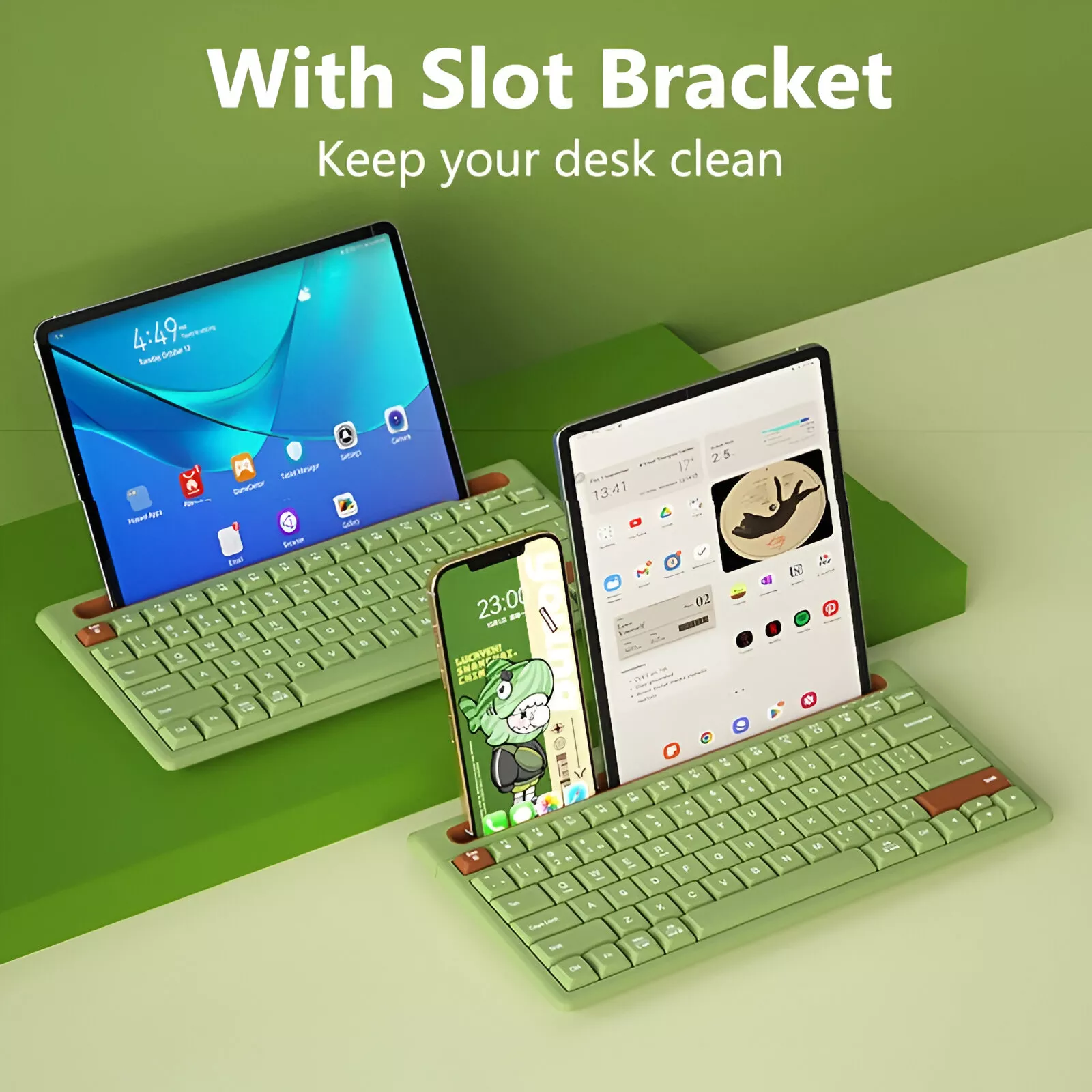 Bluetooth Wireless Keyboard and Mouse Set for iPad, Tablet, PC, and Gaming - Image 6