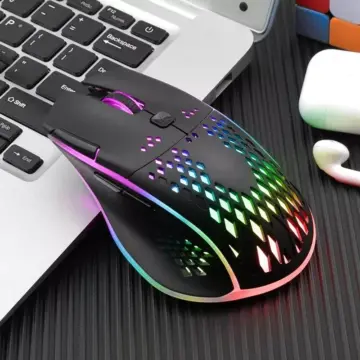 Rechargeable RGB Wireless Honeycomb Gaming Mouse